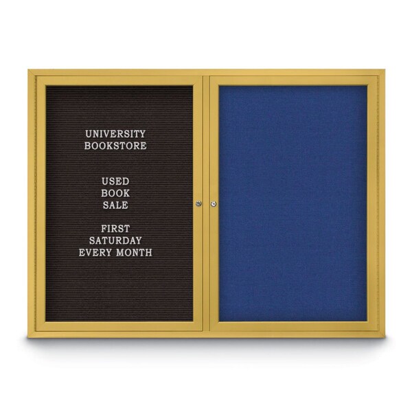 Corkboard, Med Grey/ Satin, 48" x 36"